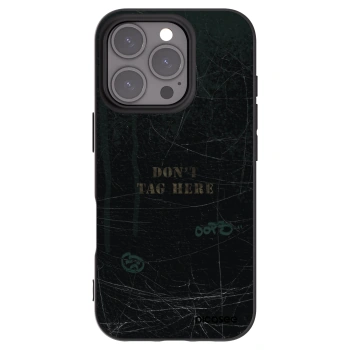 Picasee silikónový čierny obal pre Apple iPhone 16 Pro - DON´T TAG