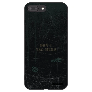 Picasee silikónový čierny obal pre Apple iPhone 8 Plus - DON´T TAG