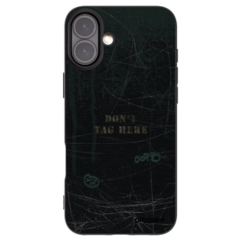 Picasee silikónový čierny obal pre Apple iPhone 16 Plus - DON´T TAG