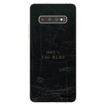 Picasee silikónový prehľadný obal pre Samsung Galaxy S10 Plus G975 - DON´T TAG