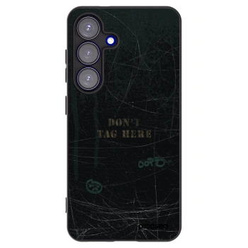Picasee silikónový čierny obal pre Samsung Galaxy S25 5G - DON´T TAG