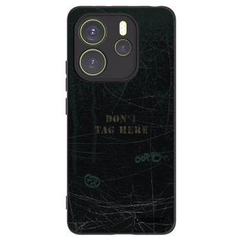 Picasee silikónový čierny obal pre Xiaomi Redmi Note 14 4G - DON´T TAG
