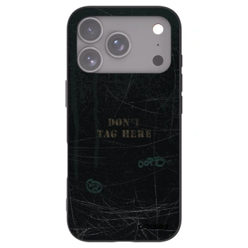 Picasee silikónový čierny obal pre Apple iPhone 17 Pro - DON´T TAG