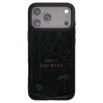 Picasee silikónový čierny obal pre Apple iPhone 17 Pro Max - DON´T TAG