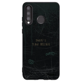 Picasee silikónový čierny obal pre Huawei P30 Lite - DON´T TAG