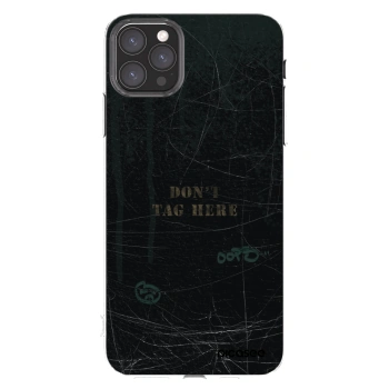 Picasee silikónový prehľadný obal pre Apple iPhone 11 Pro Max - DON´T TAG