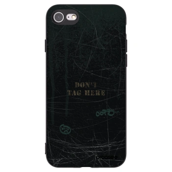 Picasee silikónový čierny obal pre Apple iPhone SE 2020 - DON´T TAG