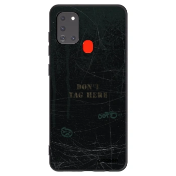 Picasee silikónový čierny obal pre Samsung Galaxy A21s - DON´T TAG