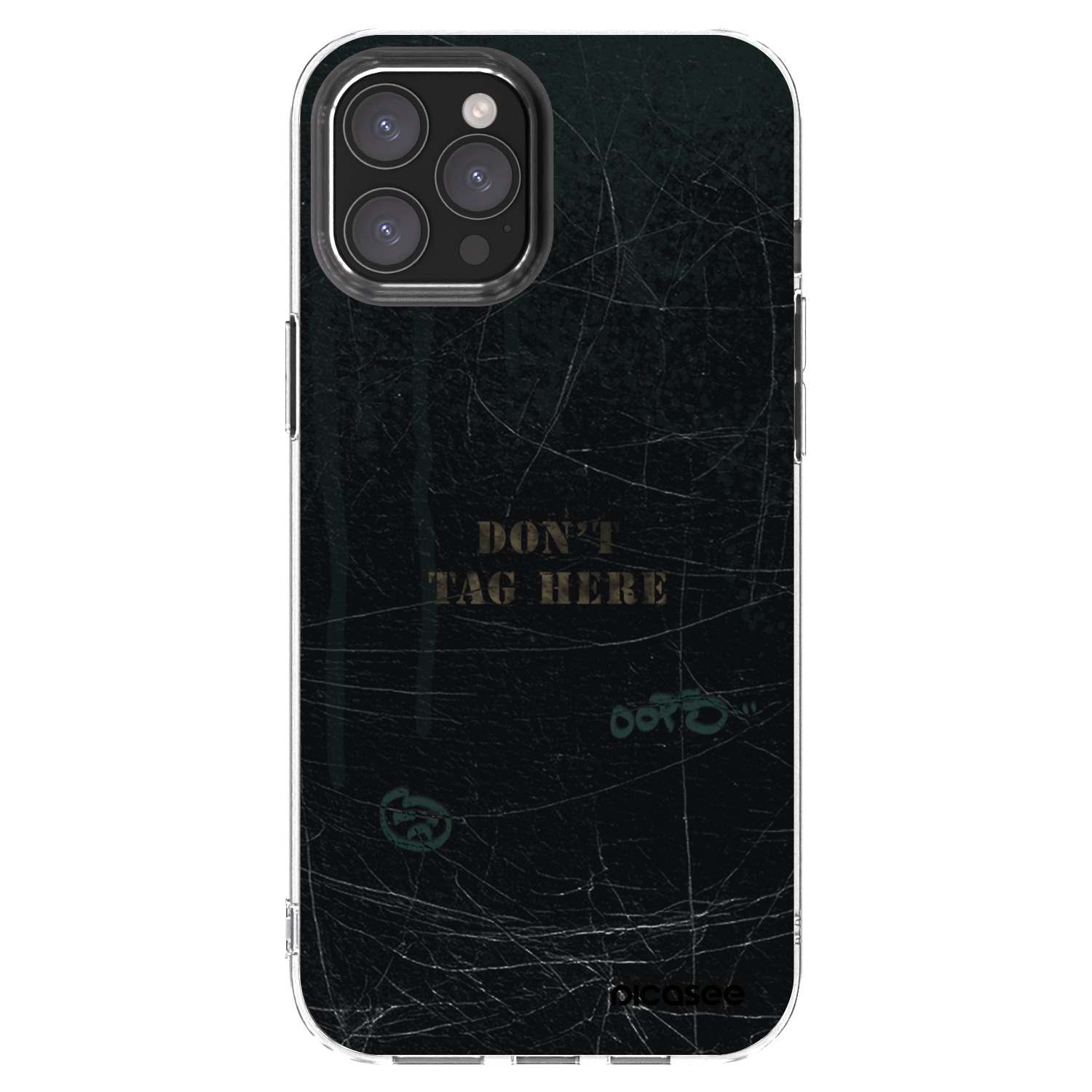 Picasee silikónový prehľadný obal pre Apple iPhone 12 Pro Max - DON´T TAG