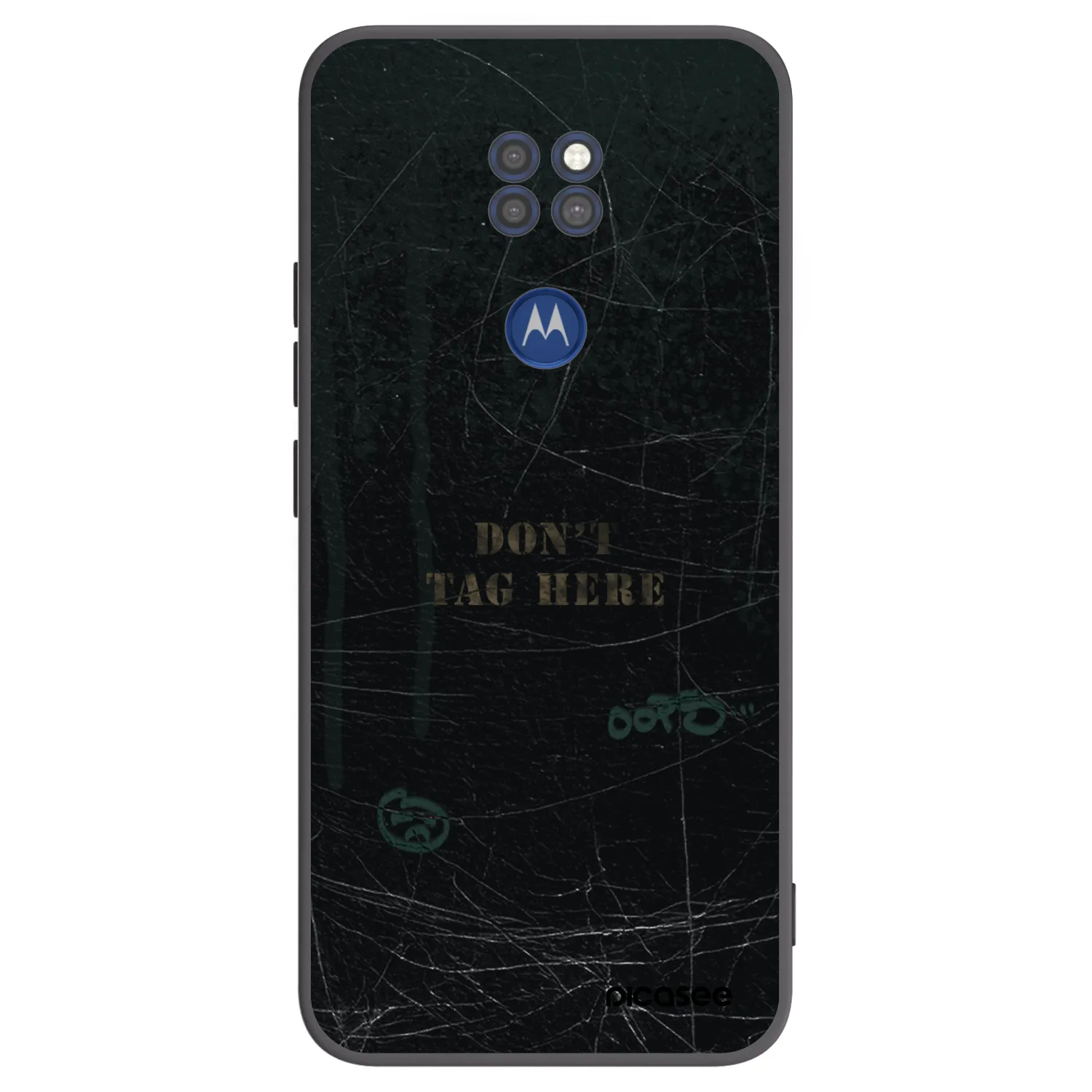 Picasee silikónový čierny obal pre Motorola Moto G9 Play - DON´T TAG