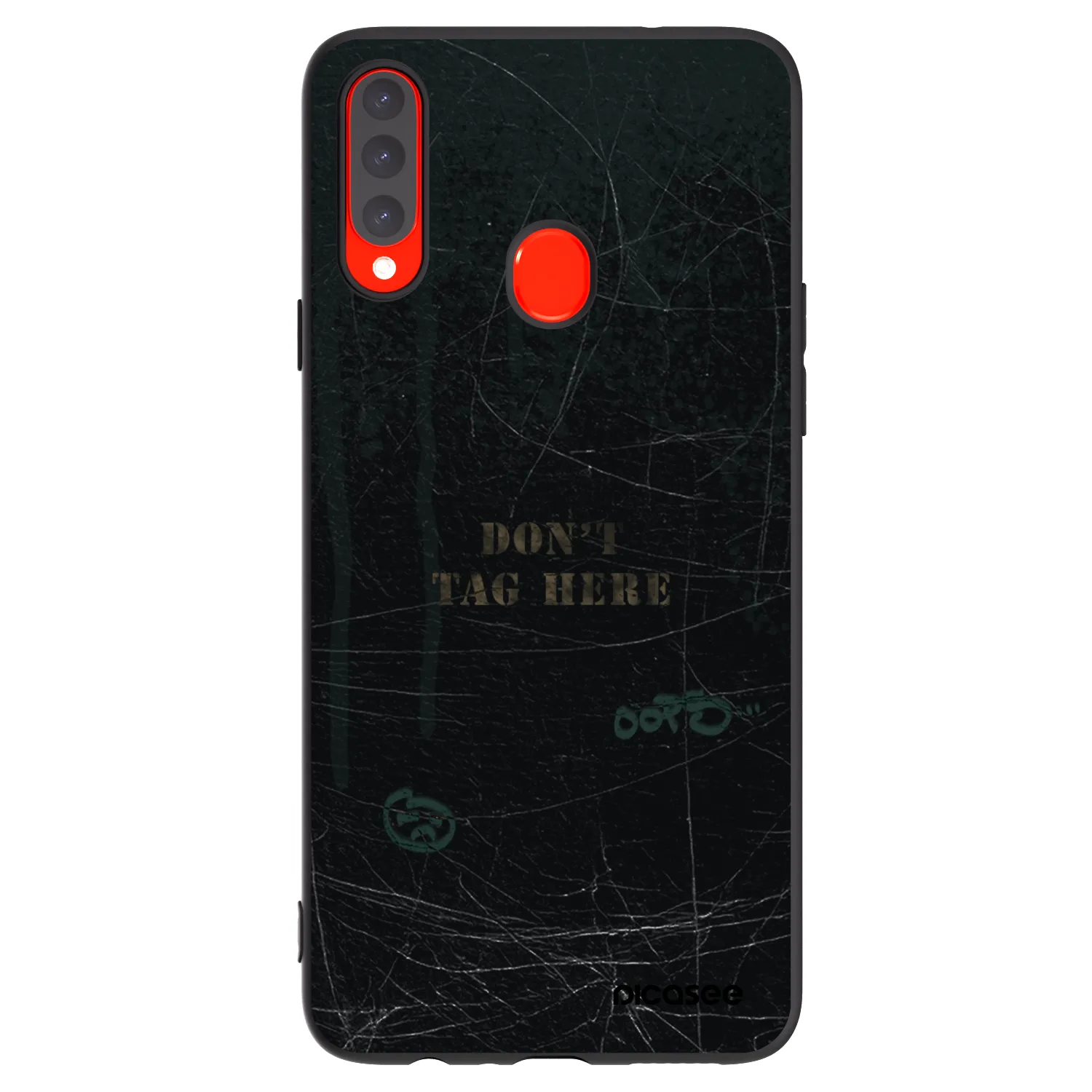 Picasee silikónový čierny obal pre Samsung Galaxy A20s - DON´T TAG