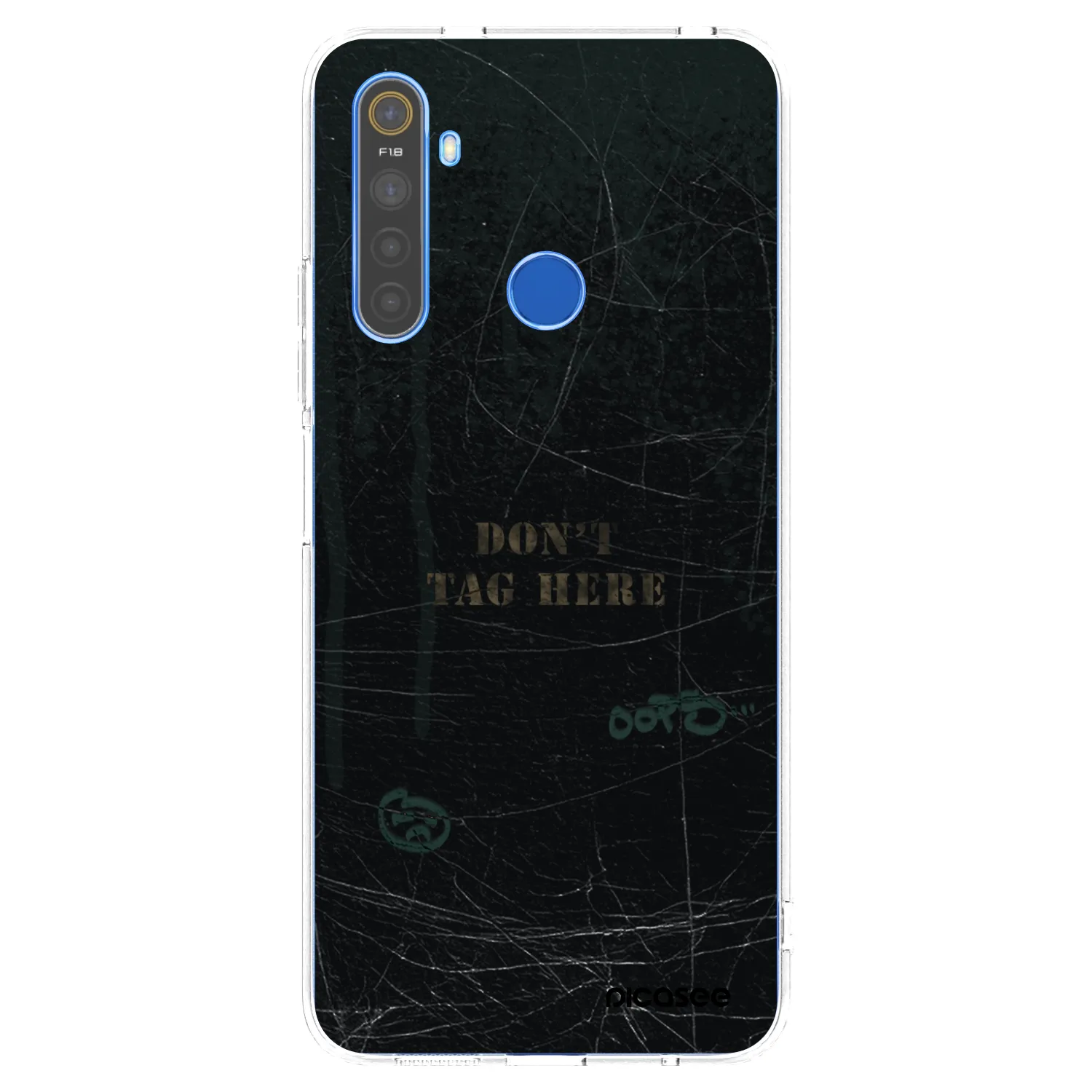 Picasee silikónový prehľadný obal pre Realme 5 - DON´T TAG