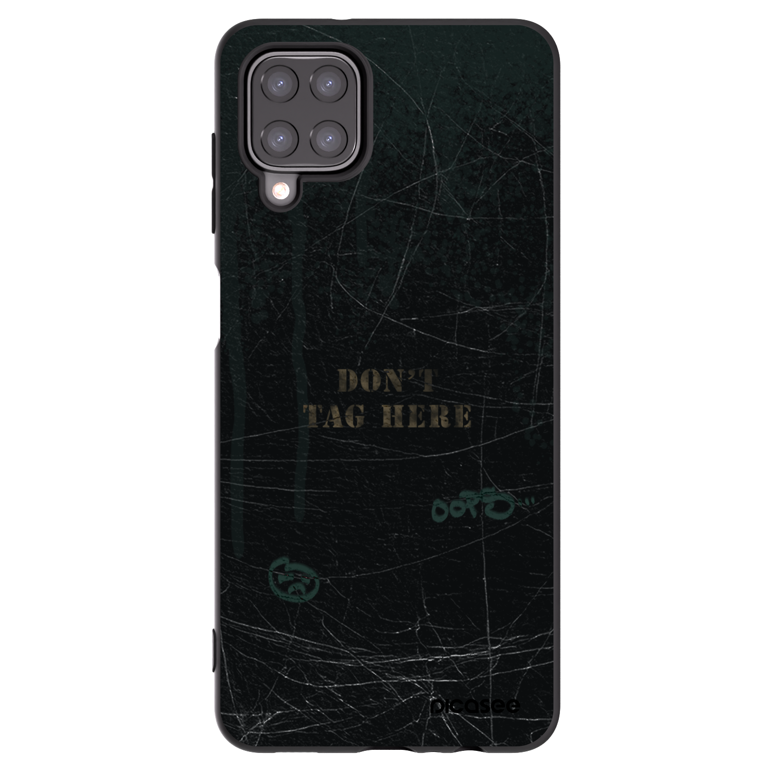 Picasee silikónový čierny obal pre Samsung Galaxy A12 A125F - DON´T TAG