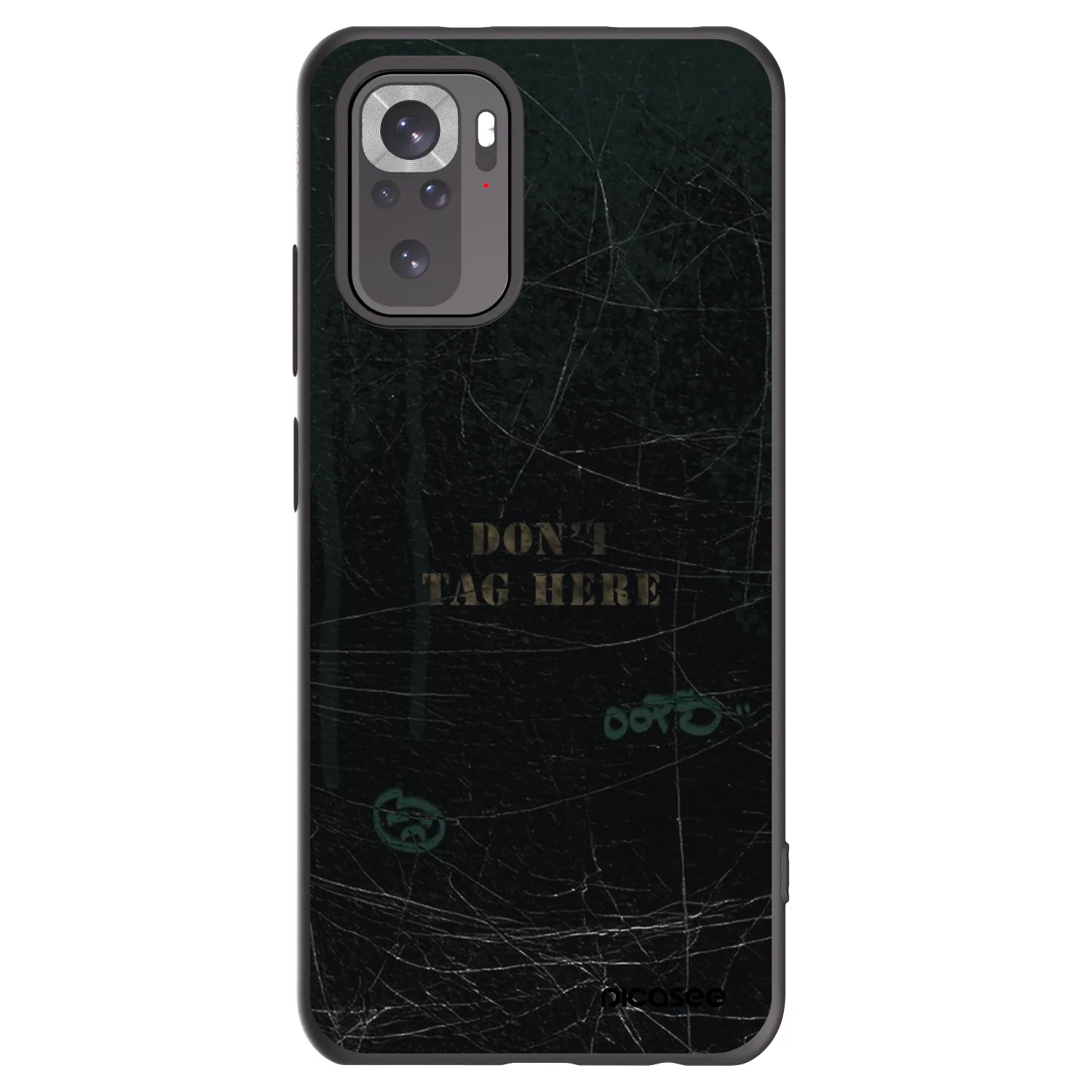 Picasee silikónový čierny obal pre Xiaomi Redmi Note 10 - DON´T TAG