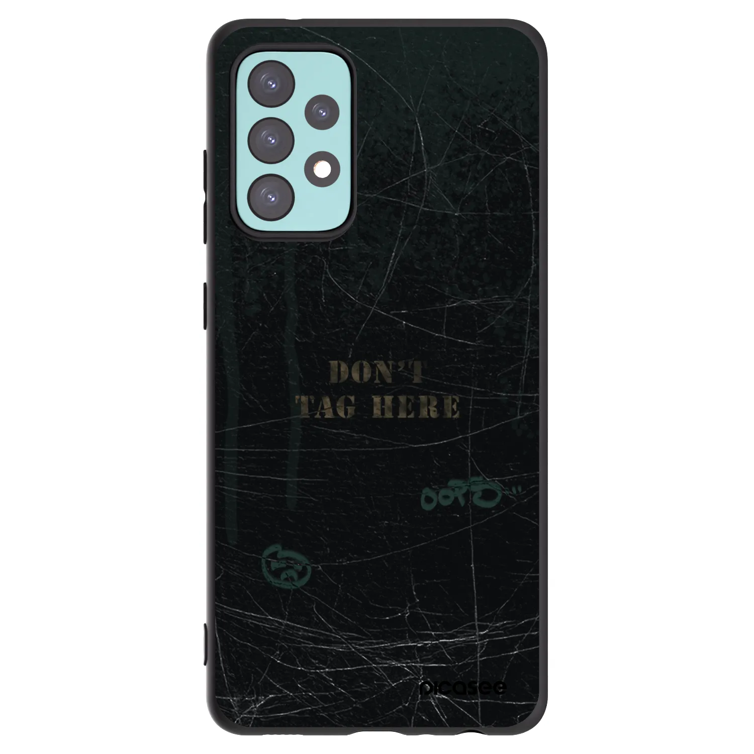 Picasee silikónový čierny obal pre Samsung Galaxy A72 A725F - DON´T TAG