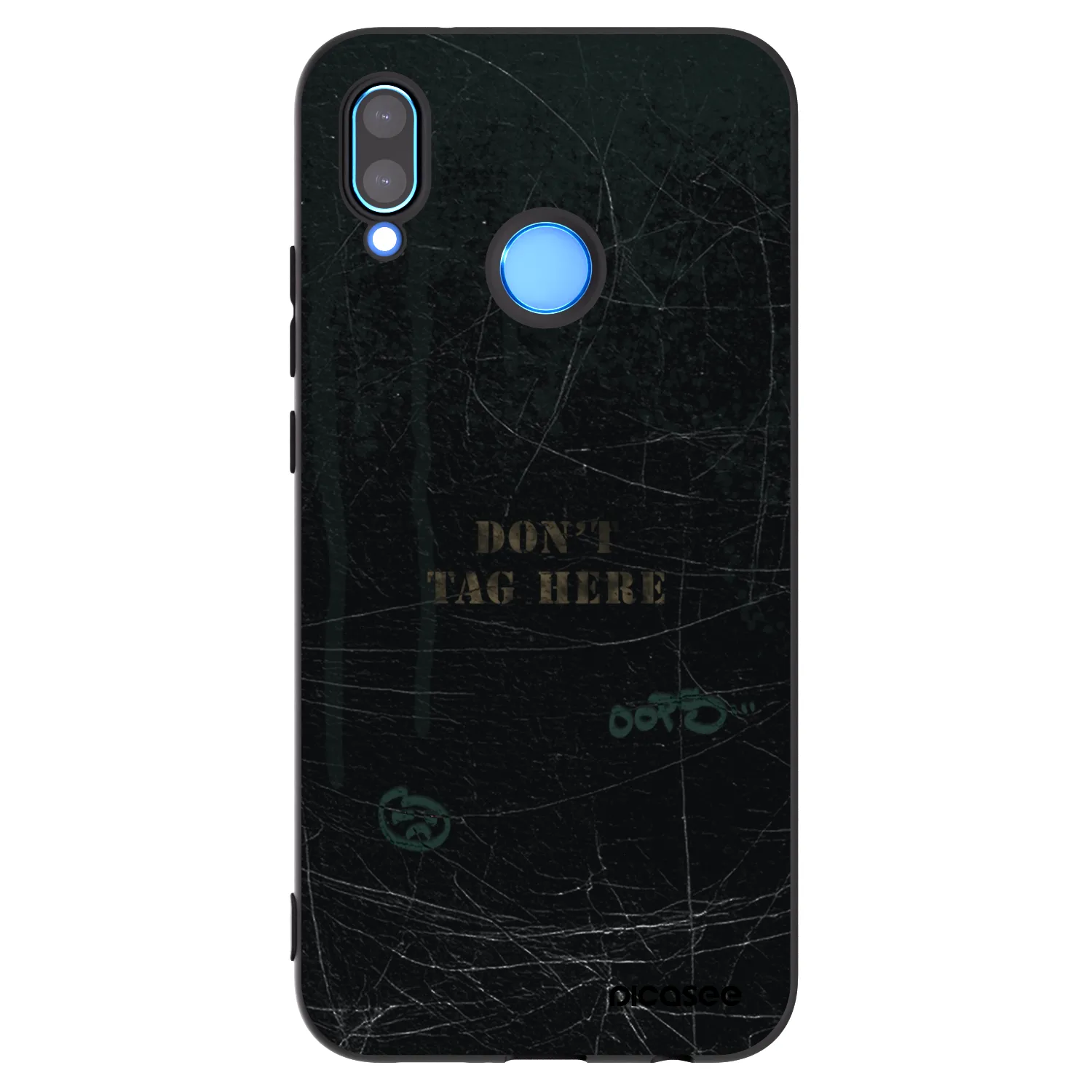 Picasee silikónový čierny obal pre Huawei P20 Lite - DON´T TAG