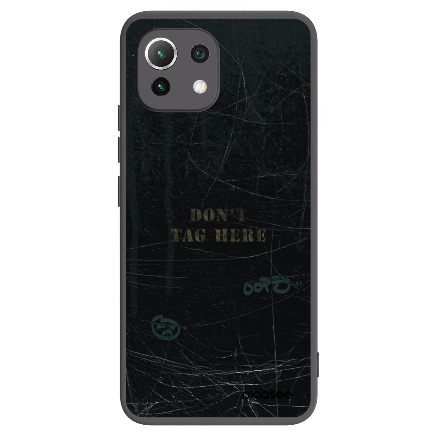 Picasee silikónový čierny obal pre Xiaomi Mi 11 Lite - DON´T TAG