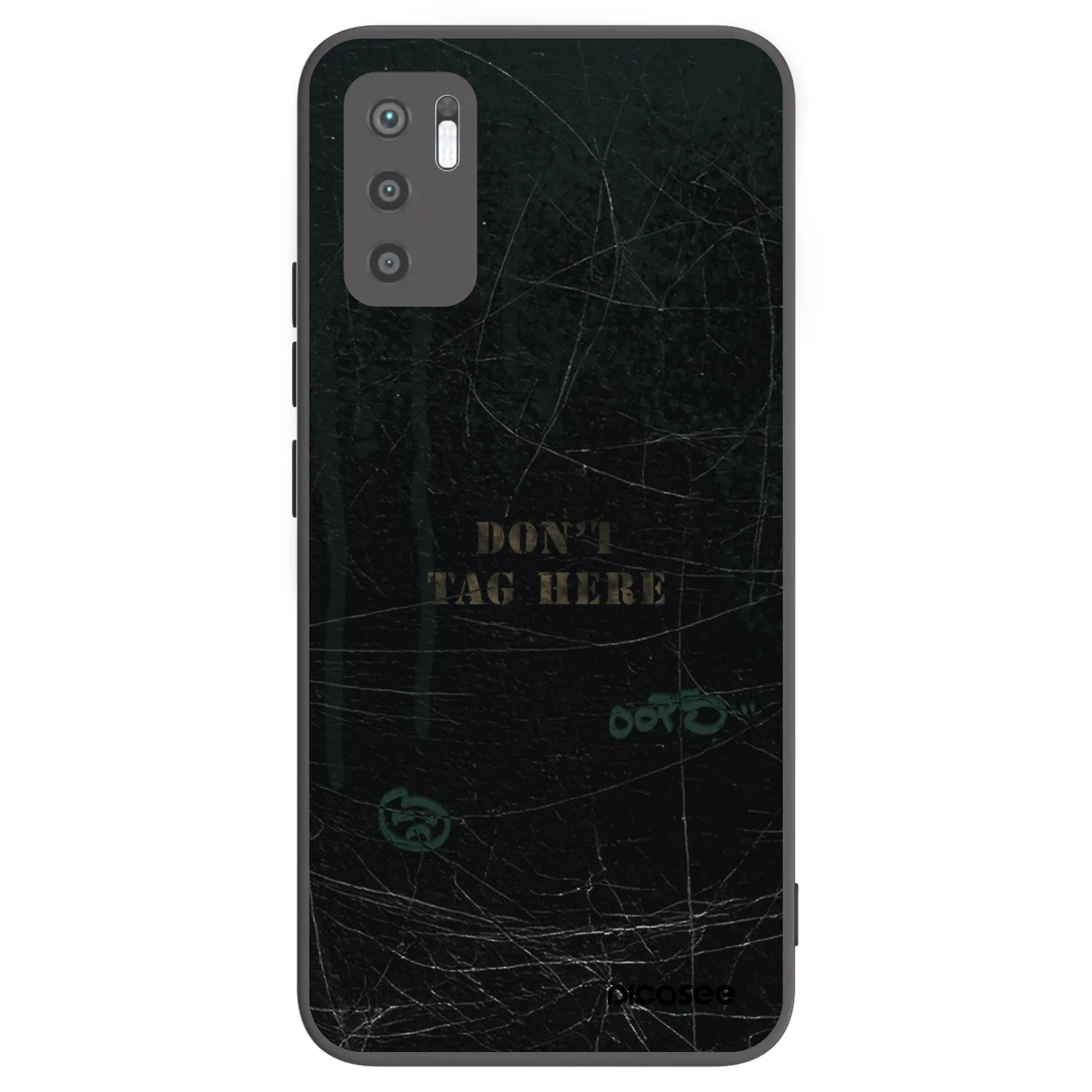 Picasee silikónový čierny obal pre Xiaomi Redmi Note 10 5G - DON´T TAG