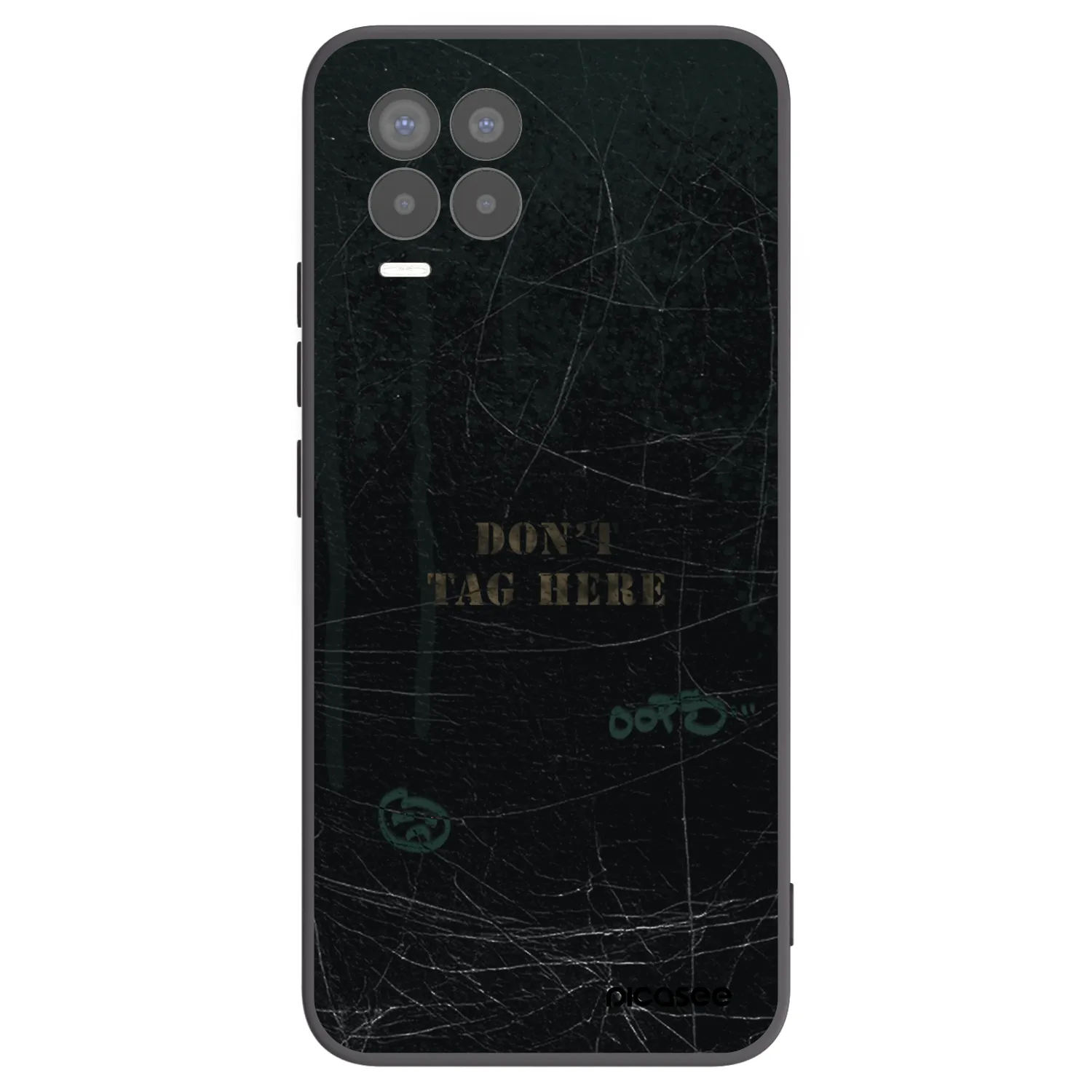 Picasee silikónový čierny obal pre Realme 8 4G - DON´T TAG