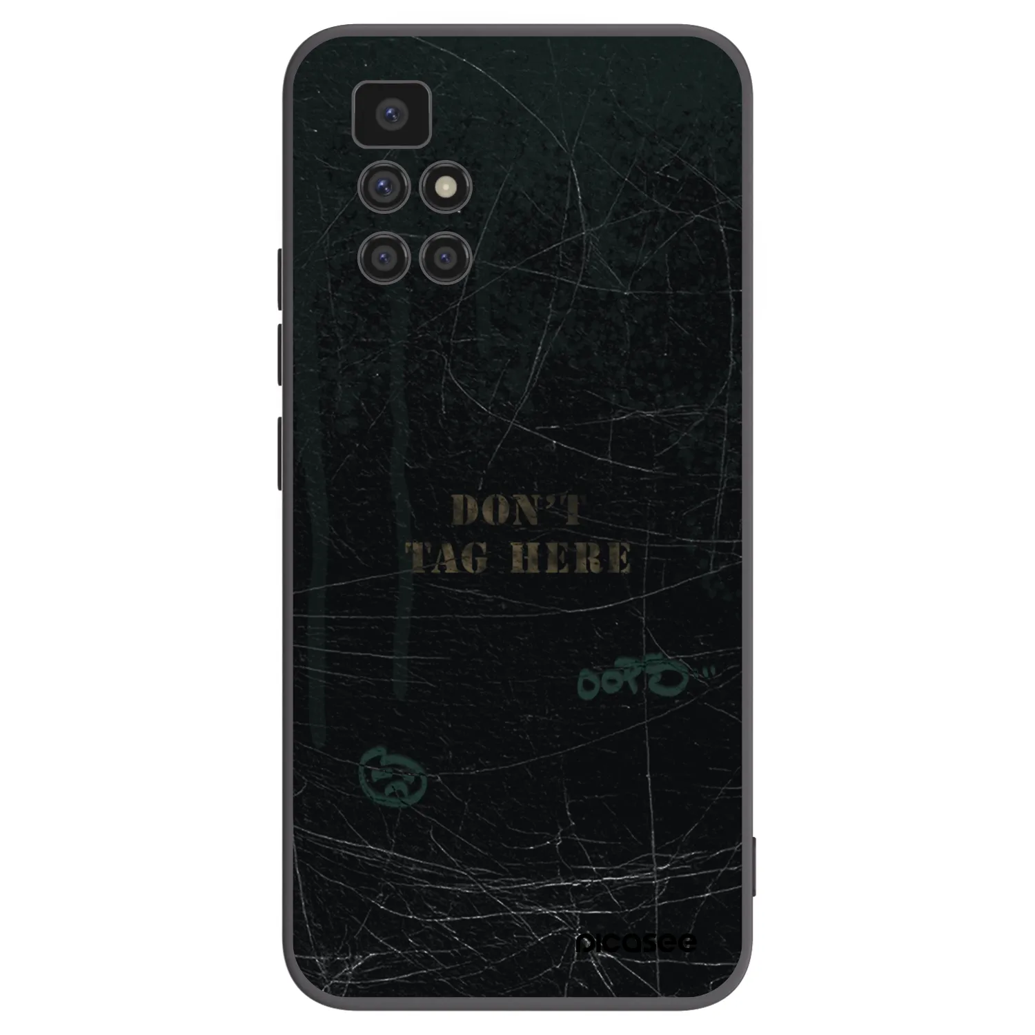 Picasee silikónový čierny obal pre Xiaomi Redmi 10 - DON´T TAG