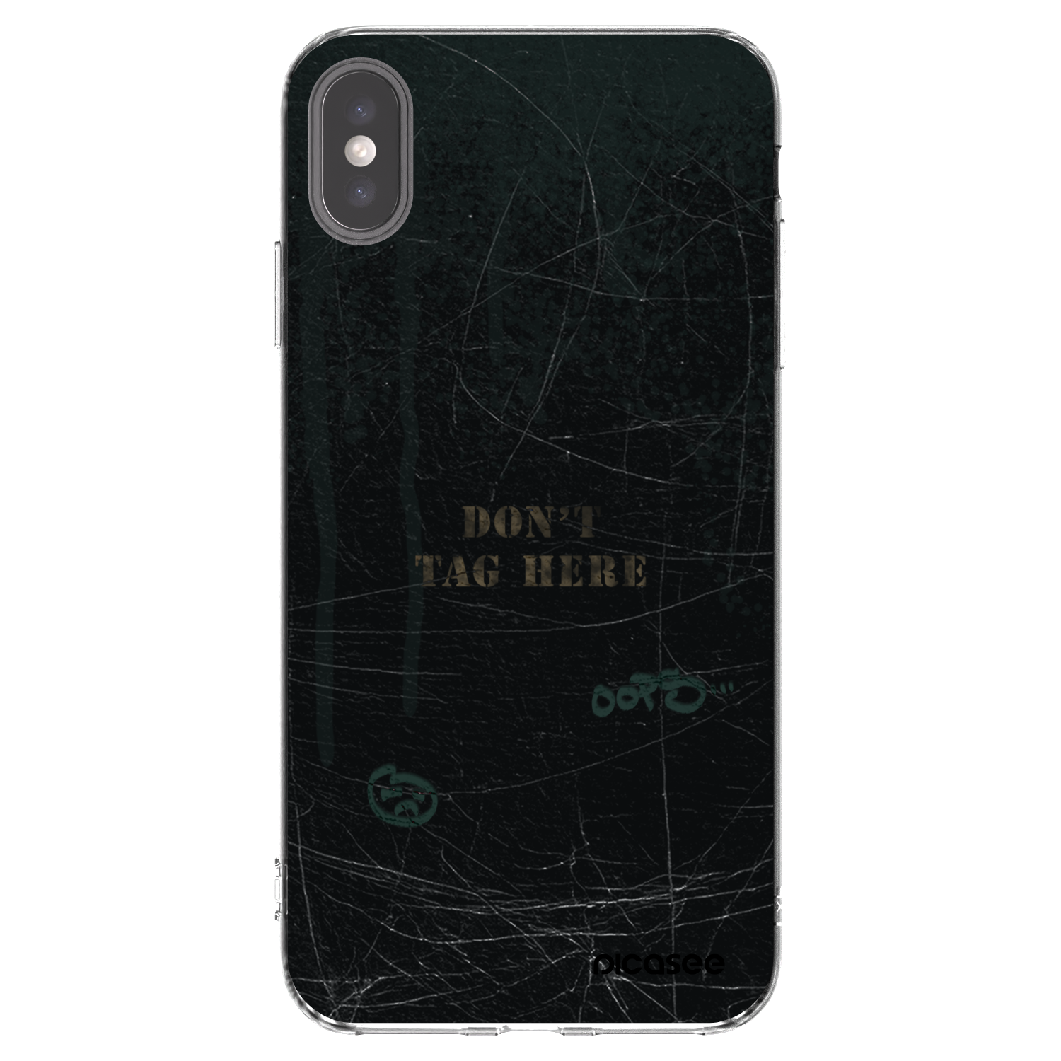 Picasee silikónový prehľadný obal pre Apple iPhone XS Max - DON´T TAG