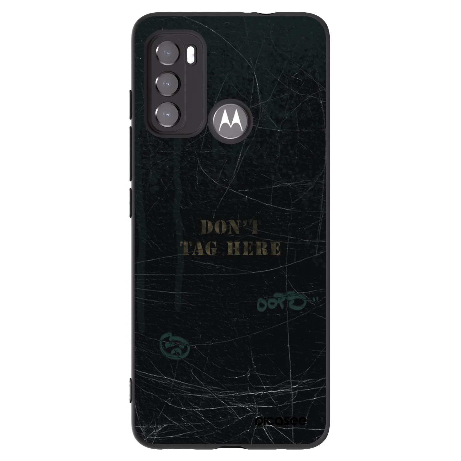 Picasee silikónový čierny obal pre Motorola Moto G60 - DON´T TAG