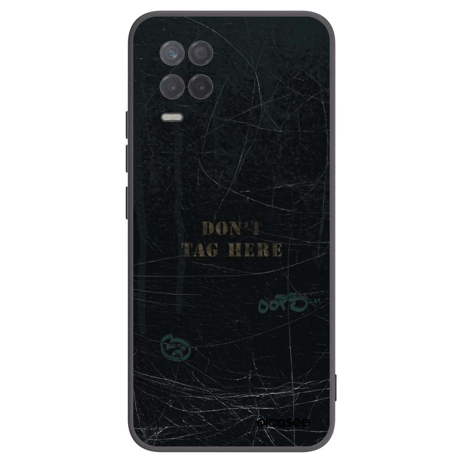 Picasee silikónový čierny obal pre Realme 8 5G - DON´T TAG