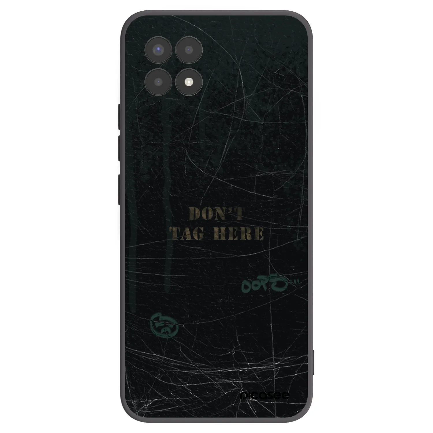 Picasee silikónový čierny obal pre Realme 8i - DON´T TAG