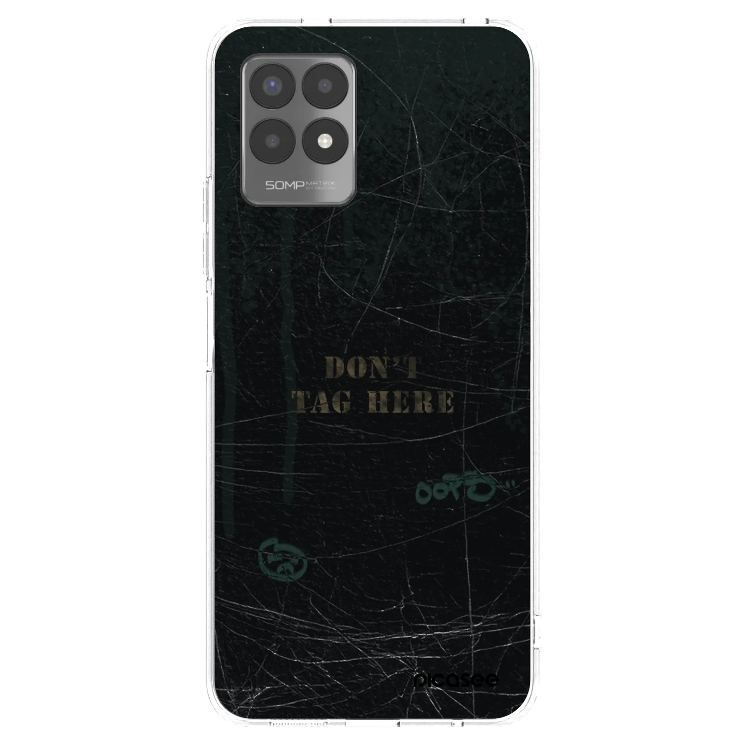 Picasee silikónový prehľadný obal pre Realme 8i - DON´T TAG