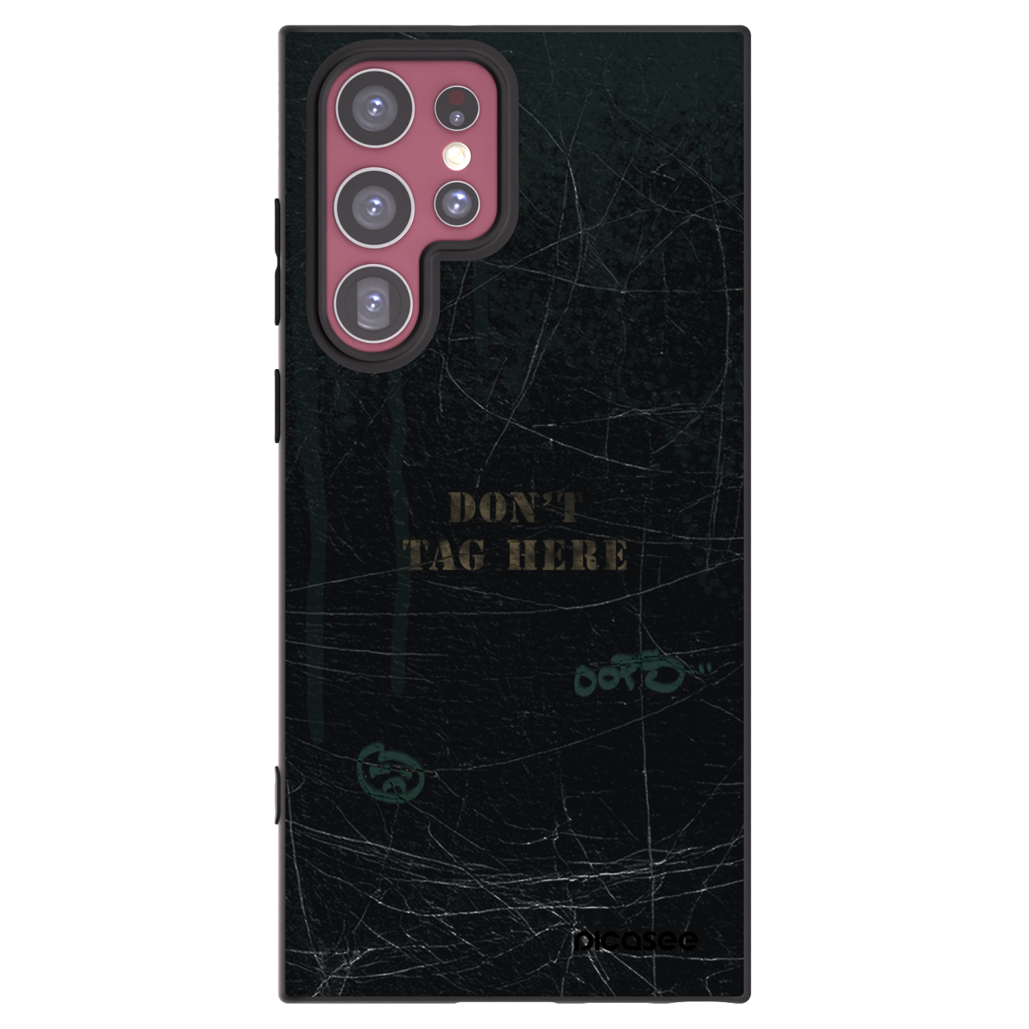 Picasee silikónový čierny obal pre Samsung Galaxy S22 Ultra 5G - DON´T TAG