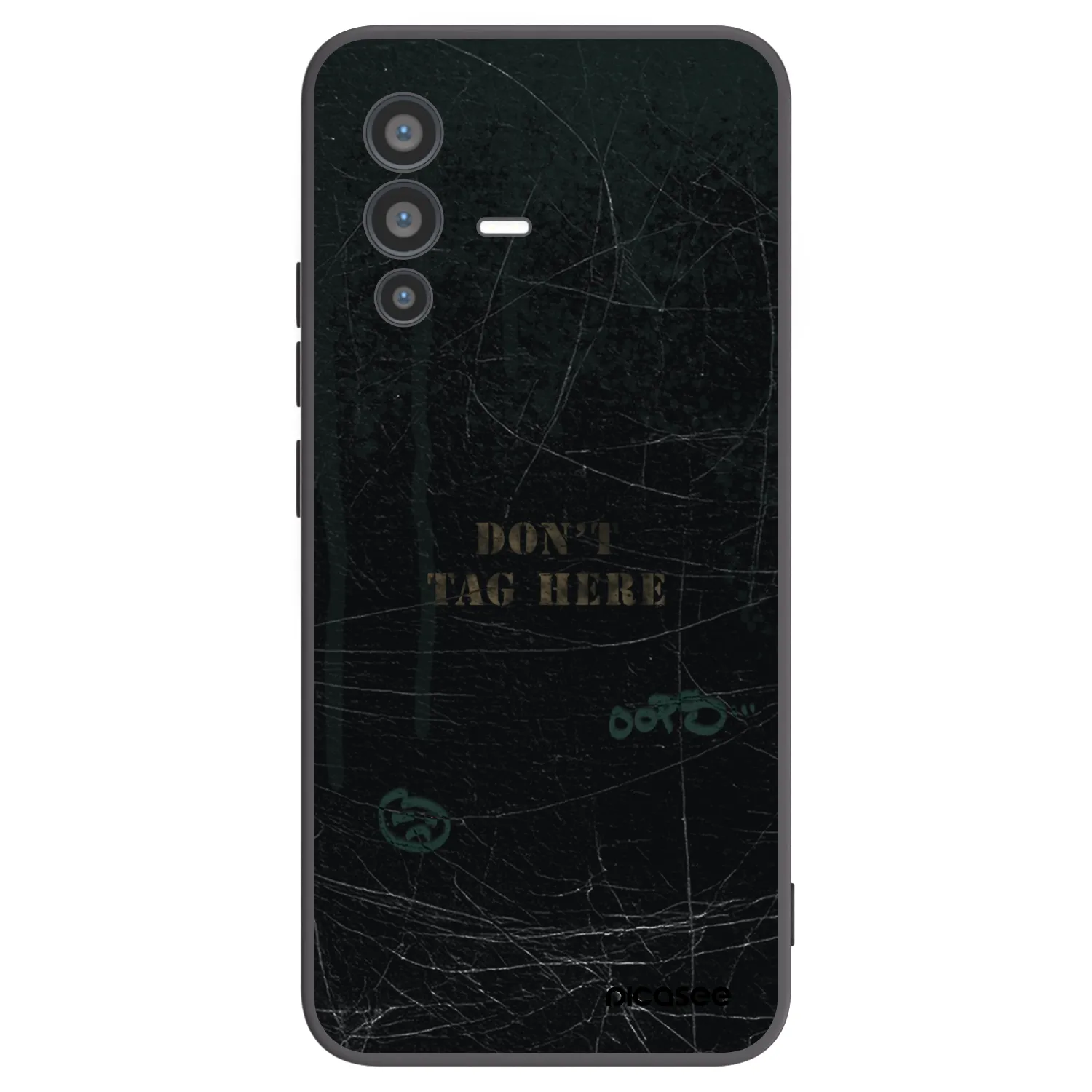 Picasee silikónový čierny obal pre Vivo V23 5G - DON´T TAG