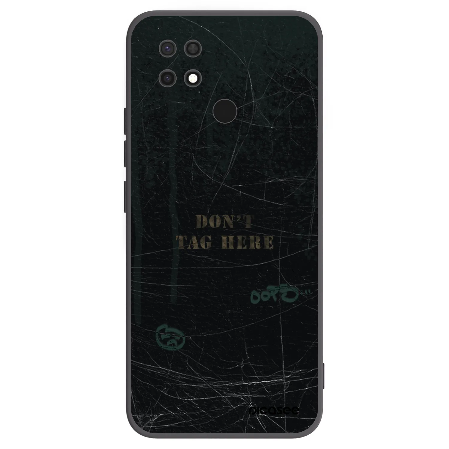 Picasee silikónový čierny obal pre Xiaomi Redmi 10C - DON´T TAG