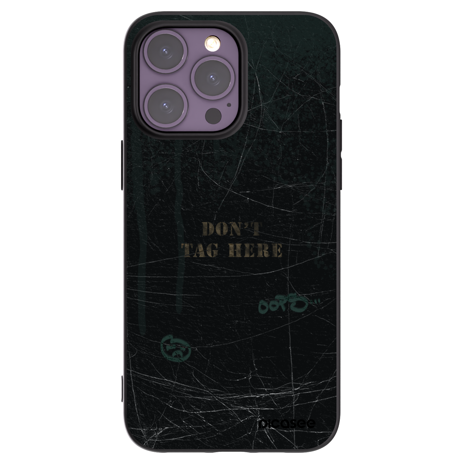 Picasee silikónový čierny obal pre Apple iPhone 14 Pro Max - DON´T TAG