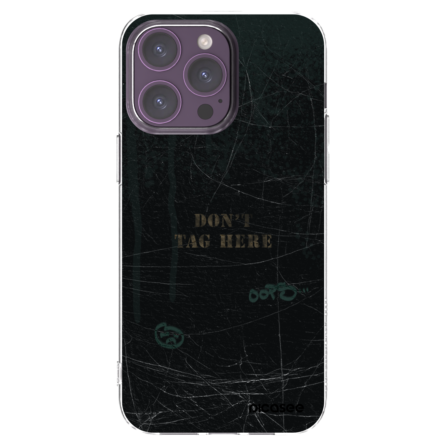 Picasee silikónový prehľadný obal pre Apple iPhone 14 Pro Max - DON´T TAG