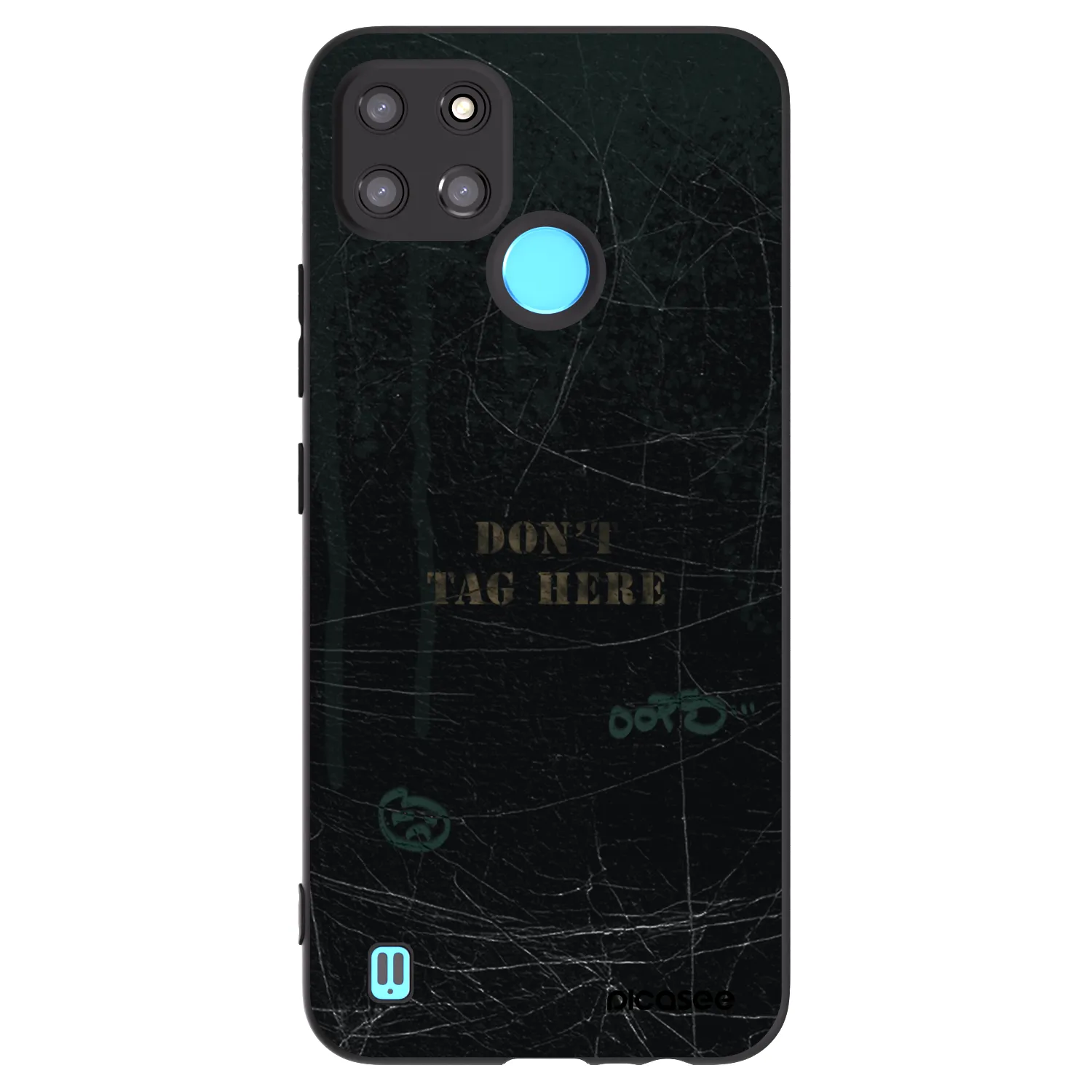 Picasee silikónový čierny obal pre Realme C21Y - DON´T TAG