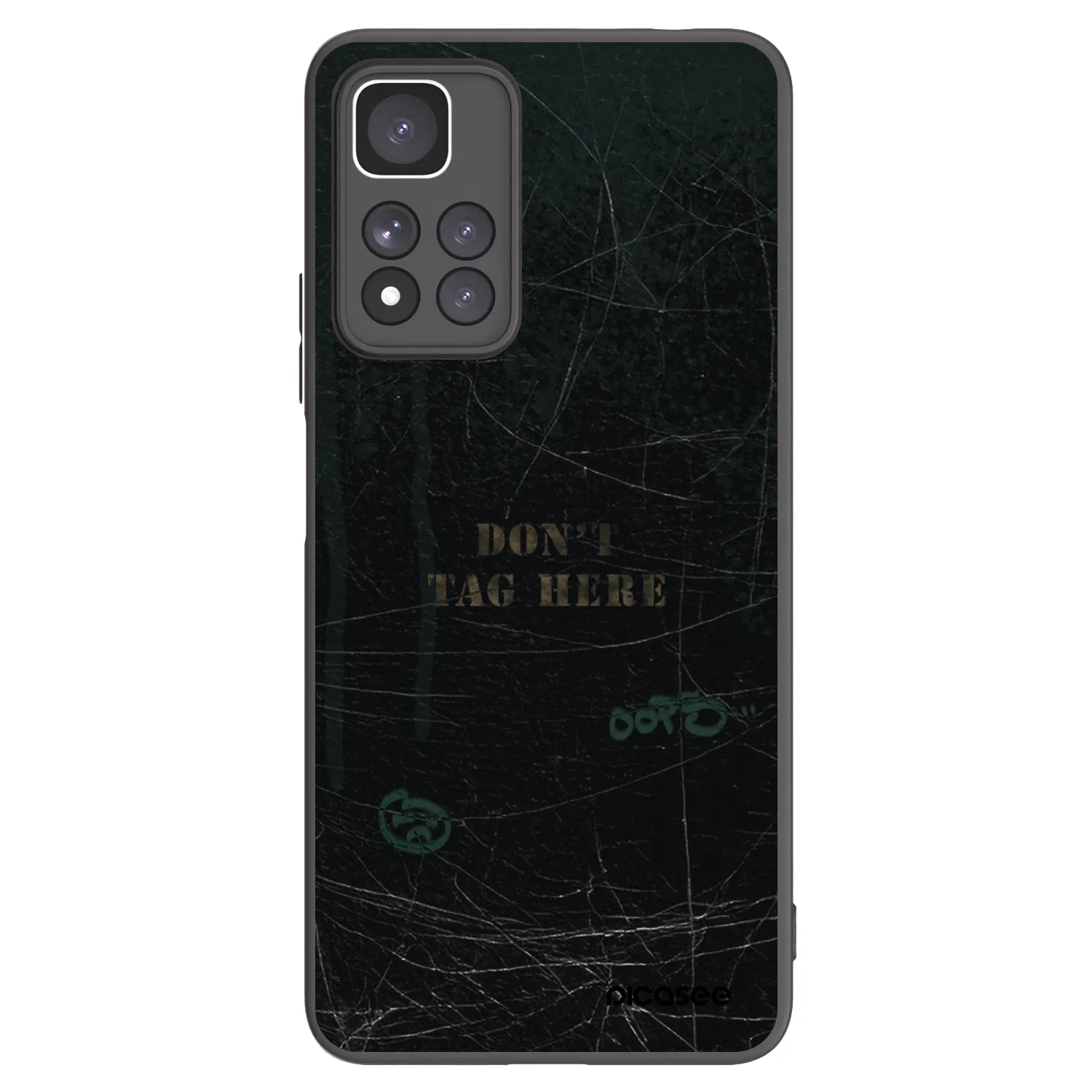 Picasee silikónový čierny obal pre Xiaomi Redmi Note 11 Pro+ 5G - DON´T TAG