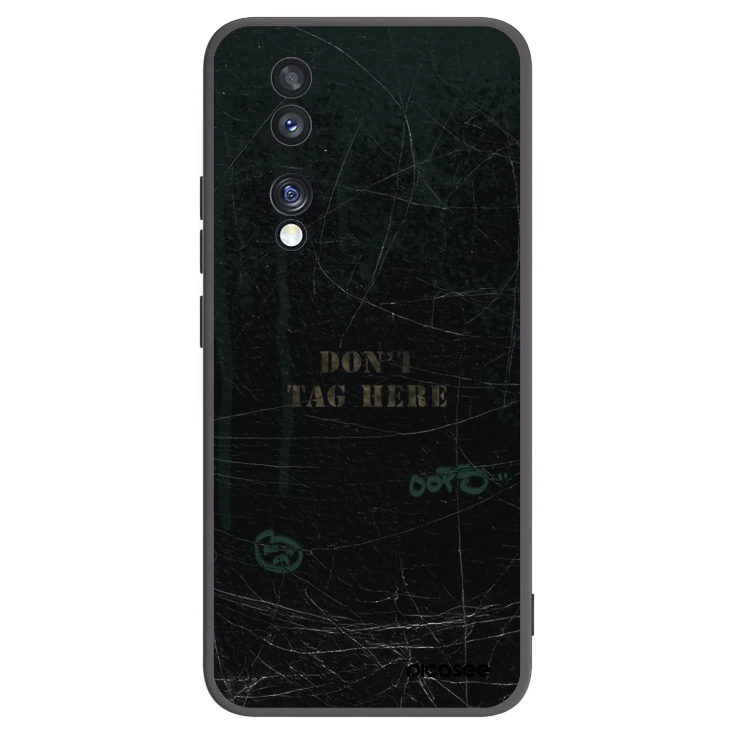 Picasee silikónový čierny obal pre Honor 70 - DON´T TAG