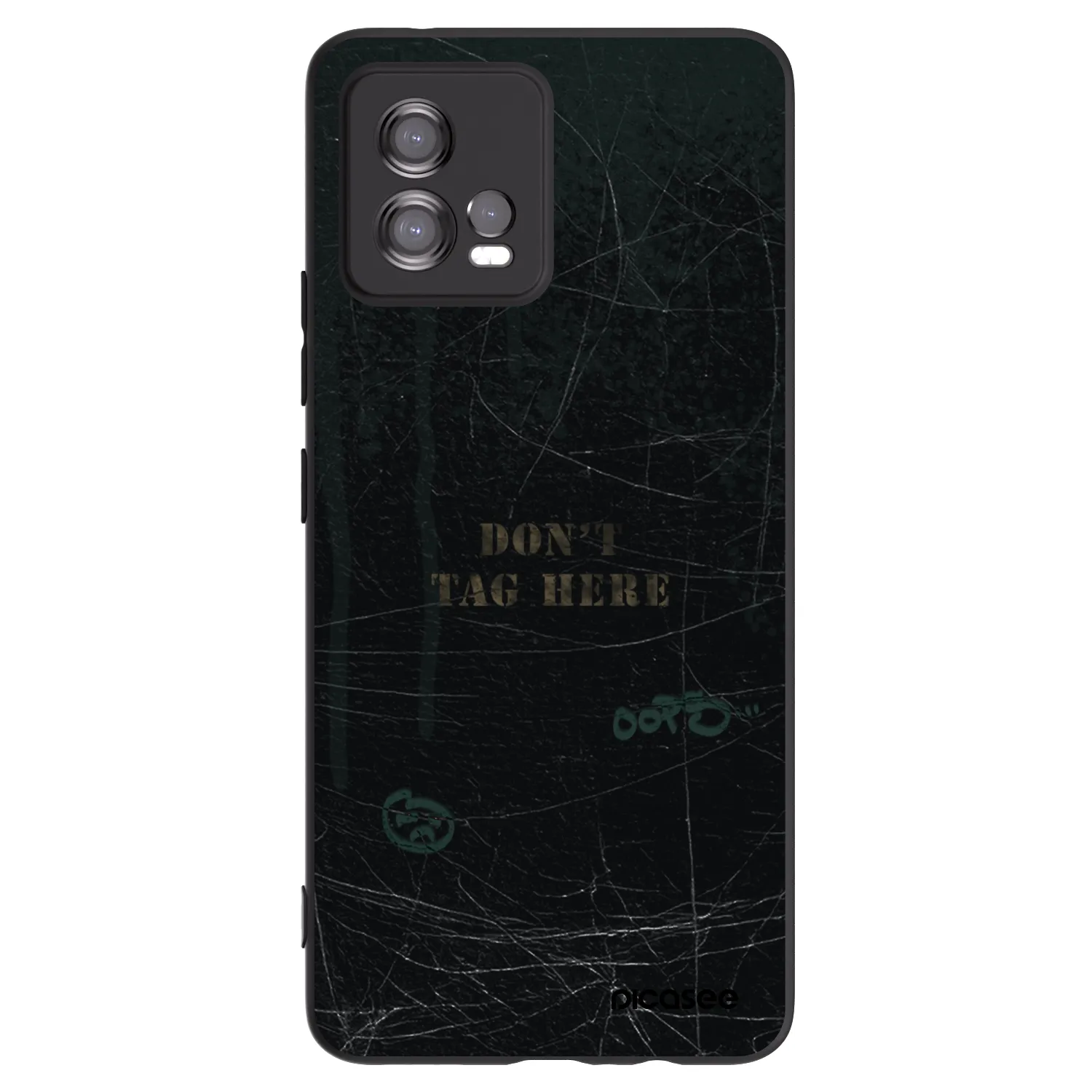 Picasee silikónový čierny obal pre Motorola Moto G72 - DON´T TAG