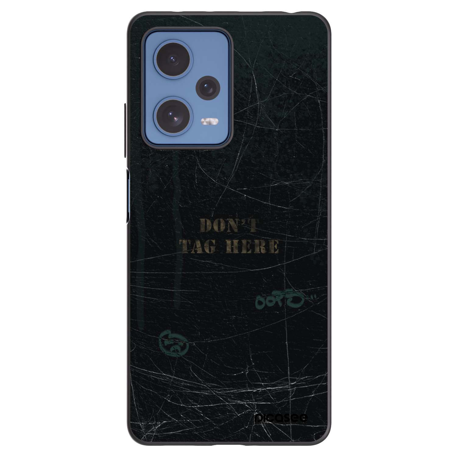 Picasee silikónový čierny obal pre Xiaomi Redmi Note 12 Pro 5G - DON´T TAG