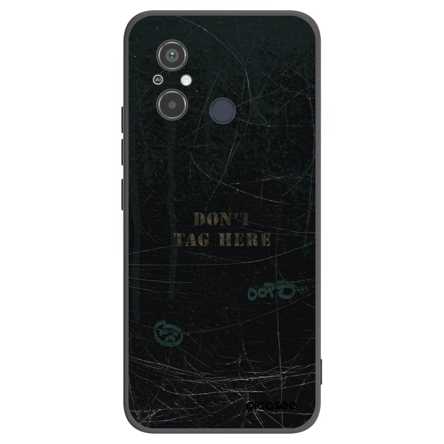 Picasee silikónový čierny obal pre Xiaomi Redmi 12C - DON´T TAG
