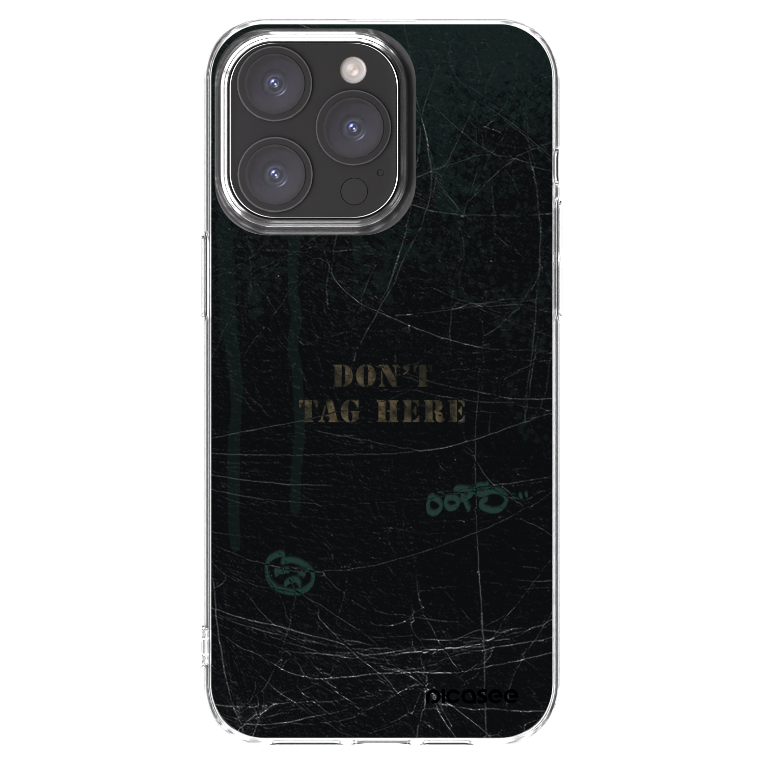 Picasee silikónový prehľadný obal pre Apple iPhone 15 Pro Max - DON´T TAG