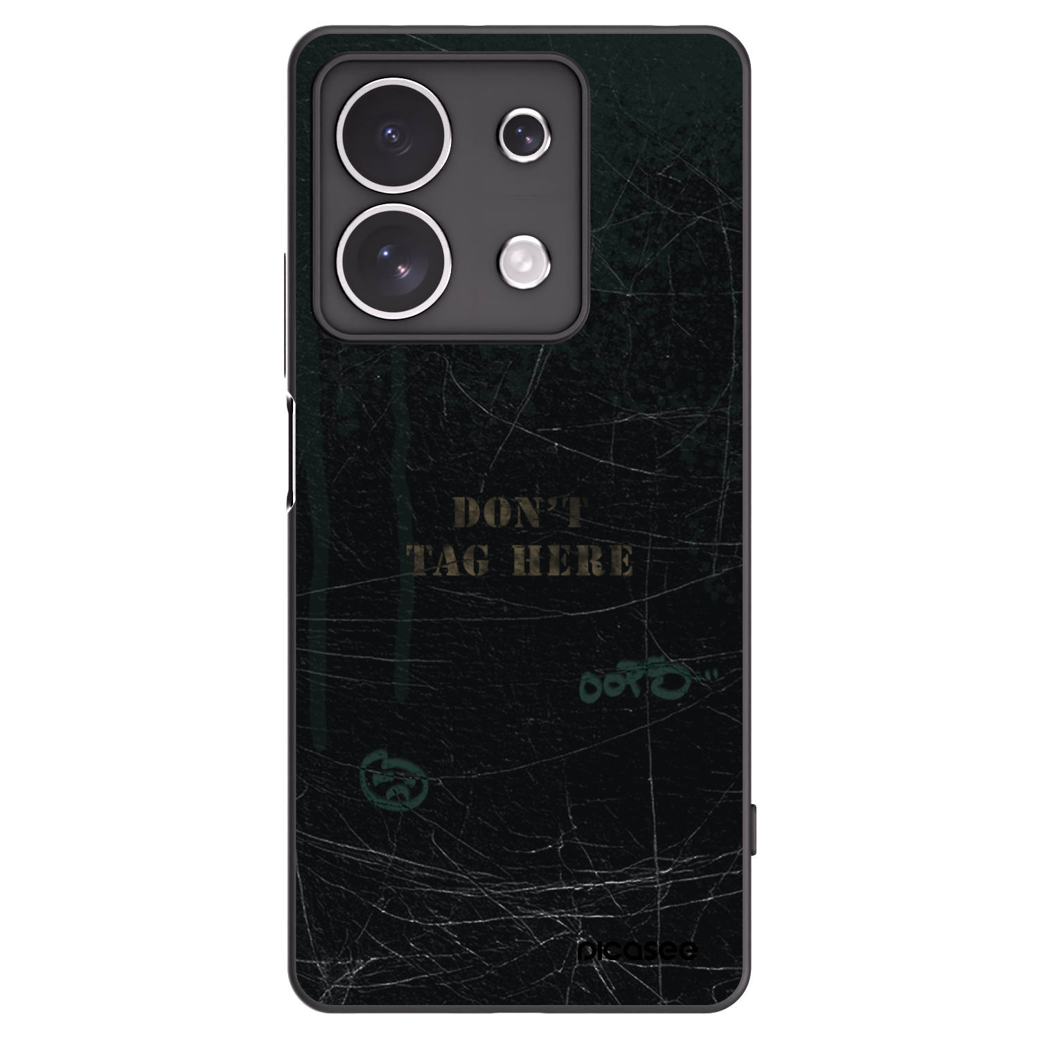 Picasee silikónový čierny obal pre Xiaomi Redmi Note 13 4G - DON´T TAG
