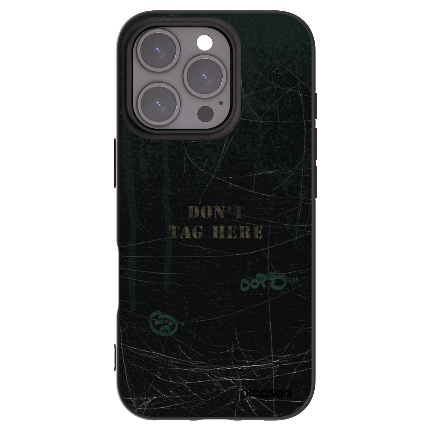 Picasee silikónový čierny obal pre Apple iPhone 16 Pro - DON´T TAG