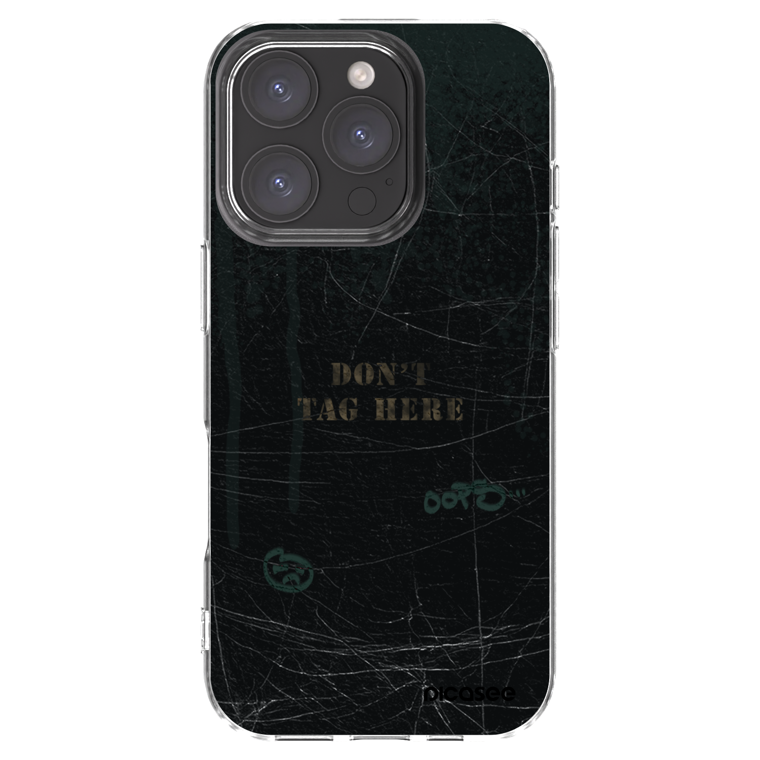 Picasee silikónový prehľadný obal pre Apple iPhone 16 Pro - DON´T TAG