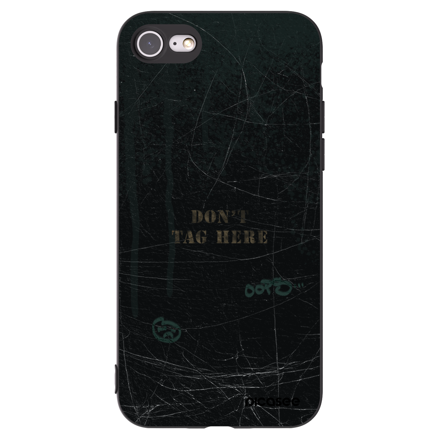 Picasee silikónový čierny obal pre Apple iPhone 8 - DON´T TAG