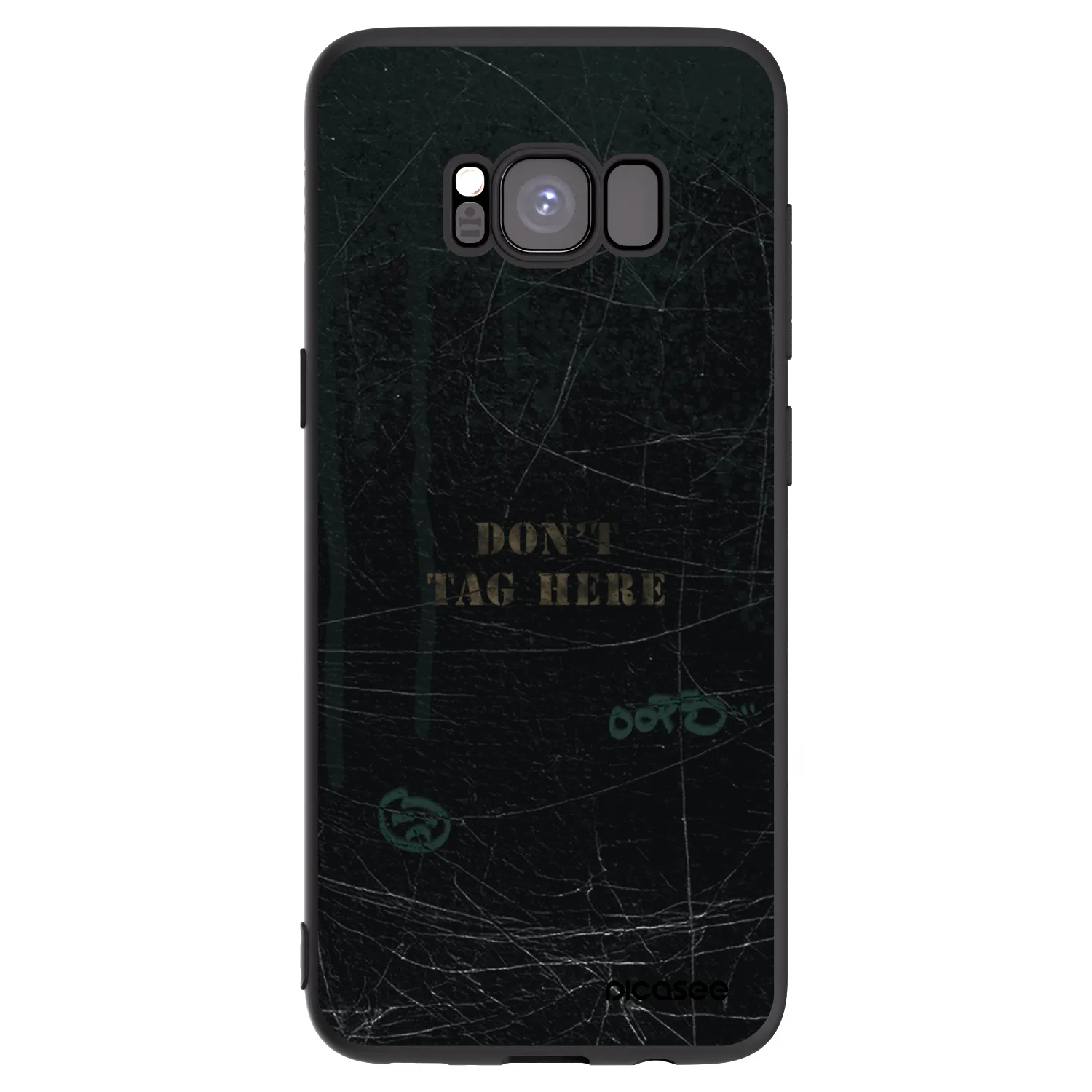 Picasee silikónový čierny obal pre Samsung Galaxy S8 G950F - DON´T TAG
