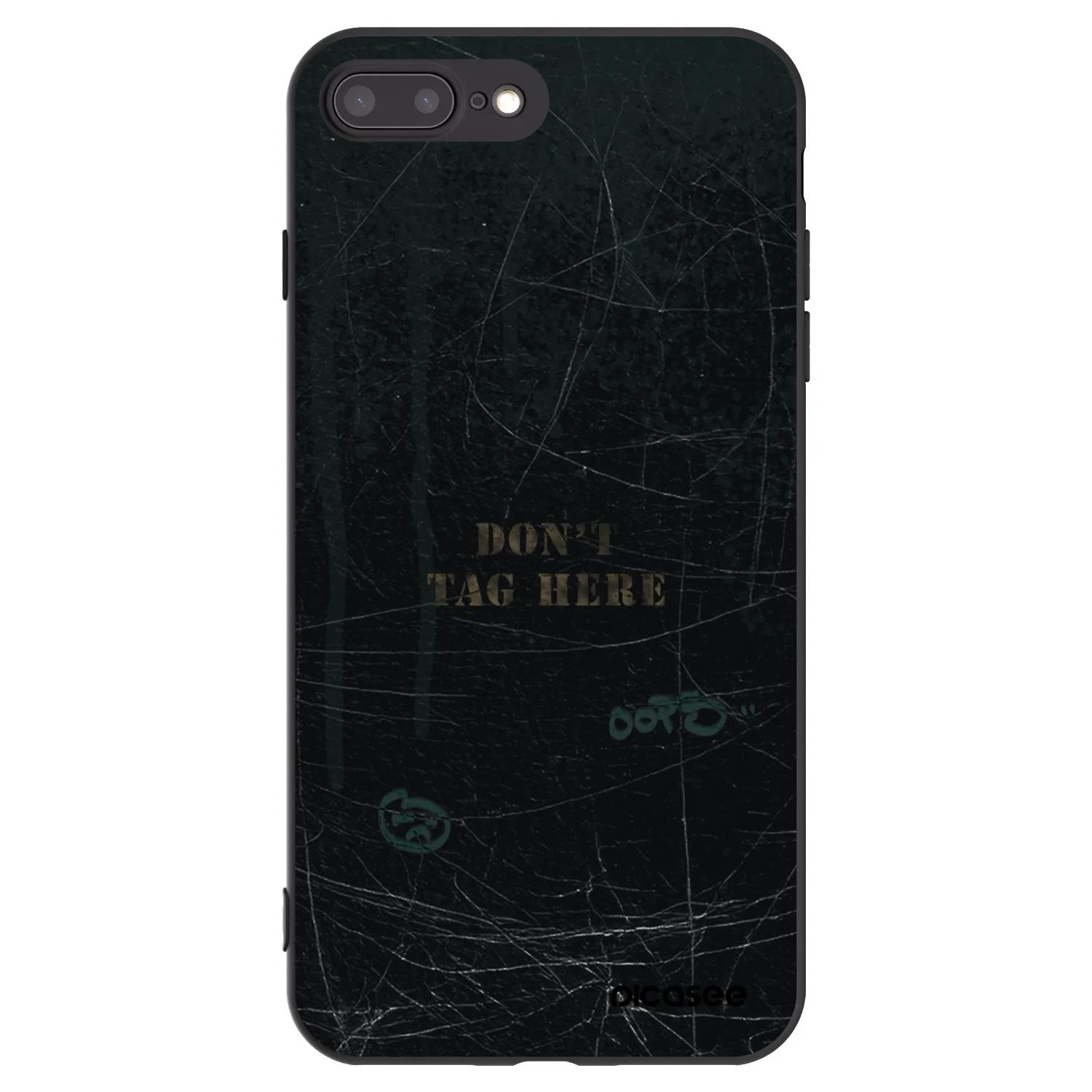 Picasee silikónový čierny obal pre Apple iPhone 8 Plus - DON´T TAG