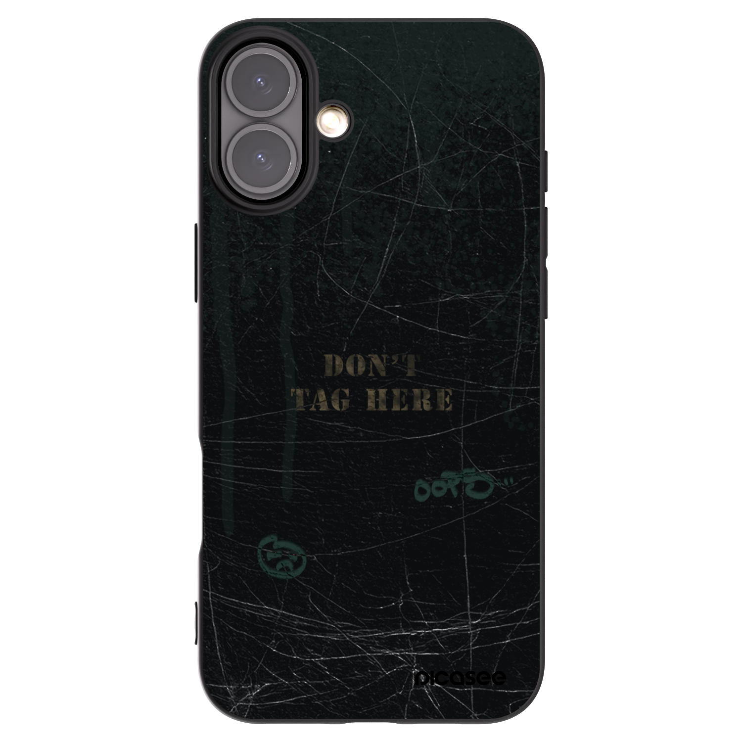 Picasee silikónový čierny obal pre Apple iPhone 16 Plus - DON´T TAG