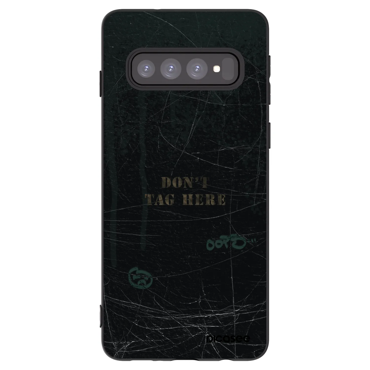 Picasee silikónový čierny obal pre Samsung Galaxy S10 G973 - DON´T TAG