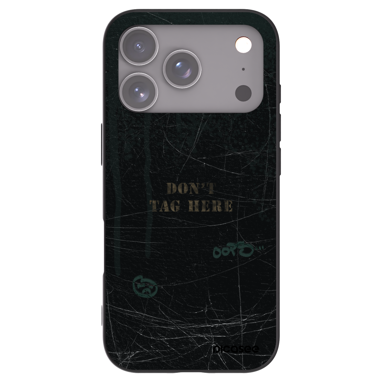 Picasee silikónový čierny obal pre Apple iPhone 17 Pro - DON´T TAG